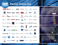CREModels Partial List of Clients